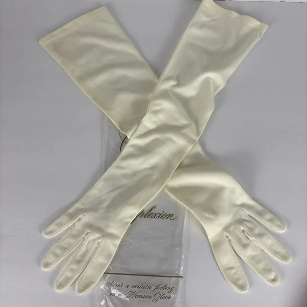 VTG Complexion by Hansen Opera Gloves Off White SIze 7